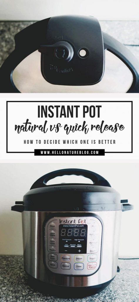 Instant Pot Natural Pressure Release vs. Quick Release - Healthy Instant Pot  Recipes