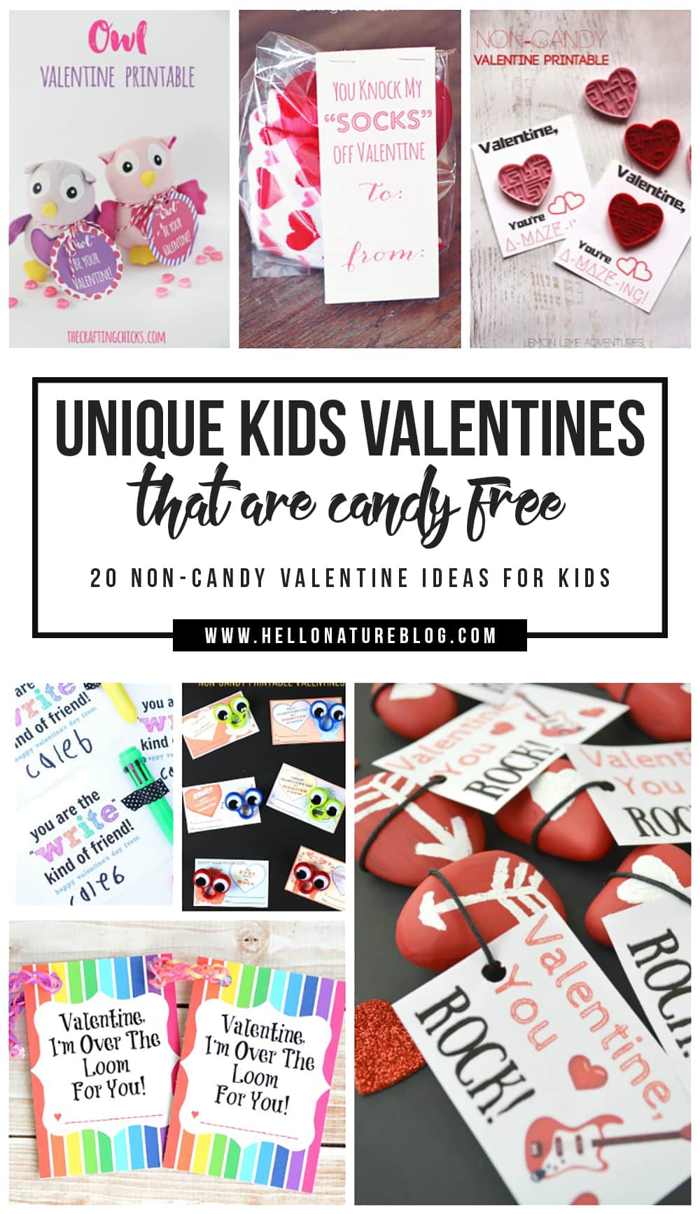 Make your kids forget all about the sugar they're craving this Valentine's Day with these unique kids valentines that are candy free! 