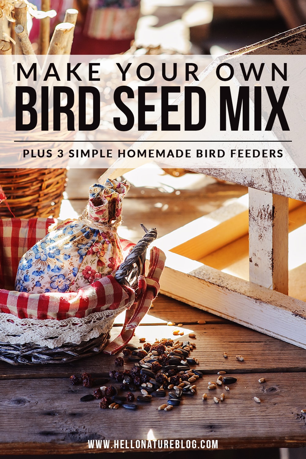How to Make Homemade Bird Food + Simple Homemade Bird Feeders Bird's