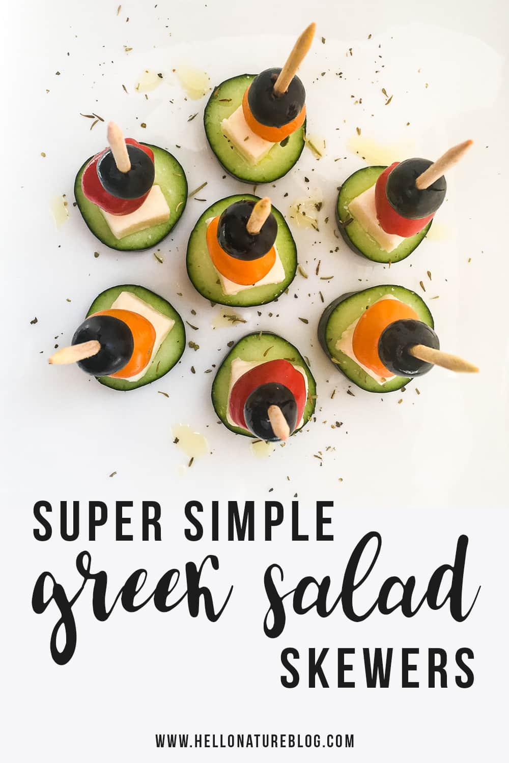 Greek Salad Skewers (Party Skewers)