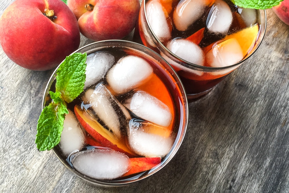 Wisconsin lifestyle blogger Ashley from Hello Nature shares a refreshing recipe for Ginger Peach Iced Tea that's made in the Instant Pot. See how easy Instant Pot iced tea is now!