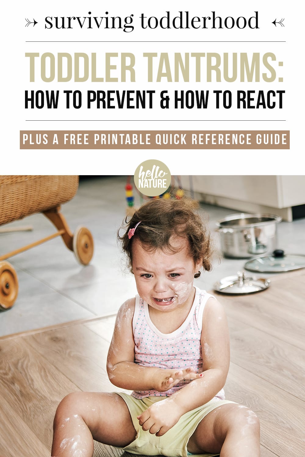 Wondering why toddlers throw temper tantrums? Or maybe you're desperately seeking how to deal with toddler temper tantrums? We've got you covered! You'll learn how to handle toddler tantrums like a pro with this post and the free quick reference printable we've included.