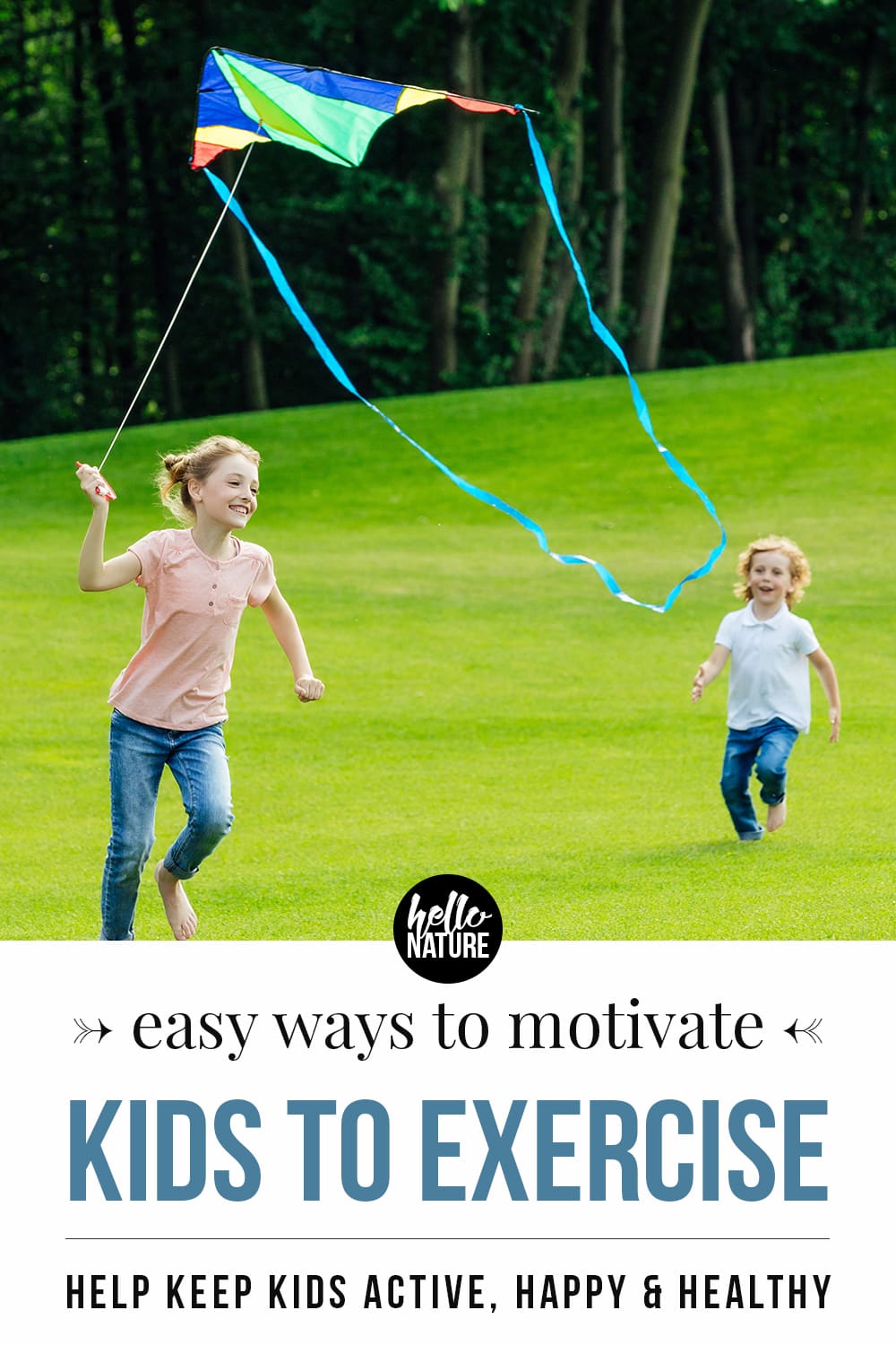 Motivating kids to be active doesn't have to be hard. Learn how easy it can be to get your children (and entire family) moving so you can become an active family together. #ActiveFamily #StayingActive #Kids #MotivatingKids 
