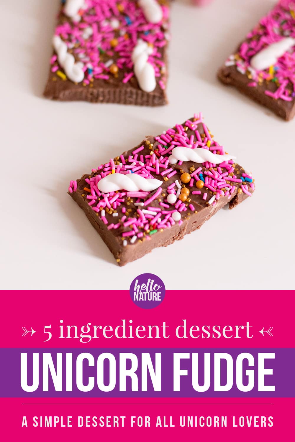 Looking for unicorn food for a unicorn party? We're sharing an easy to make, 5 ingredient unicorn fudge recipe that you won't want to miss!