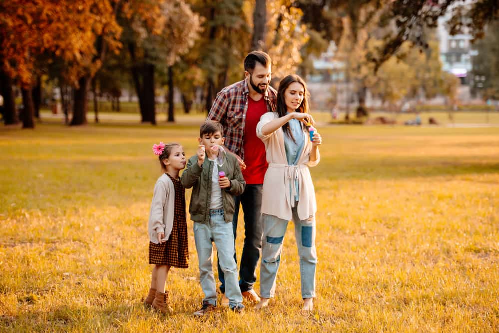 Family spending time together