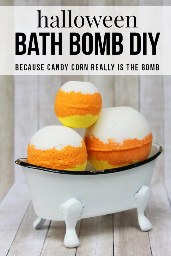 Candy Corn Halloween Bath Bomb DIY (Fun Candy Corn Craft!) Bird's Eye