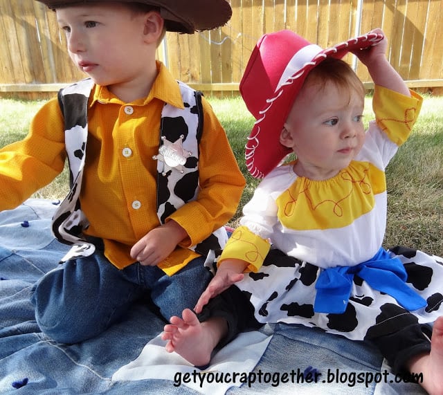 DIY Woody and Jessie Halloween Costume