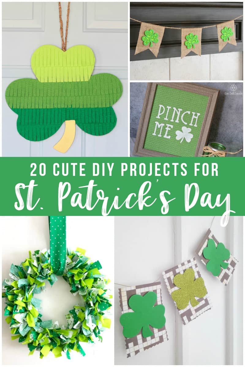 These St. Patrick's Day DIY projects will fill your home with beautiful crafts that make the perfect green decor. Your family will love these easy St. Patrick's Day crafts. These decorations for St. Patrick's Day will last for years to come, too! #StPatricksDay #StPatricksDayDecor #StPatricksDayDIY #SaintPatricksDay