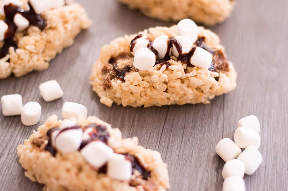 s'mores rice cereal treat recipe