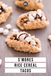 s'mores rice cereal tacos