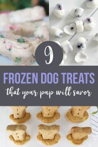 9 homemade frozen dog treats recipes