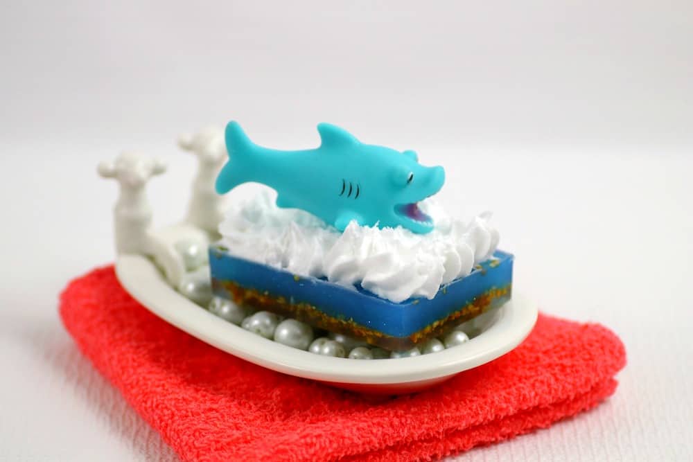 ocean themed shark soap