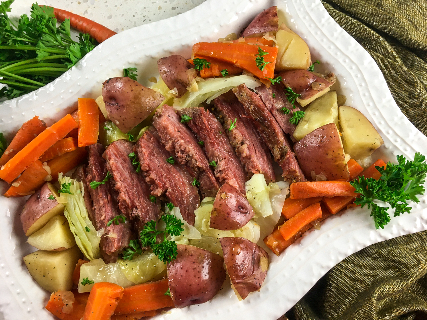 Instant Pot Corned Beef and Cabbage Without Beer - Bird's ...